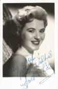 Jackie Lee Signed 6x4 inch black and white photo. Signed in blue fountain pen. Jackie Lee was born