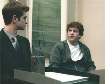Andrew Garfield signed 10x8 inch colour photograph taken during a scene from the 2010 film The