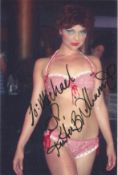 Kristen Beth Williams signed and dedicated 6x4 inch colour lingerie photo, made out to Michael.