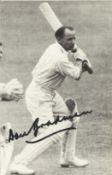 Cricket Don Bradman signed 6x4 black and white photo. Sir Donald George Bradman, AC (27 August