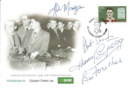 Manchester United Busby Babes multi signed Munich Air Disaster FDC signatures Ken Morgans, Albert