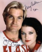 Flash Gordon 8x10 movie photo signed by Sam J Jones as Flash and Melody Anderson as Dale. Good