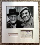 Harry H Corbett and Wilfred Brambell 14x12 Steptoe and Son mounted signature piece includes two