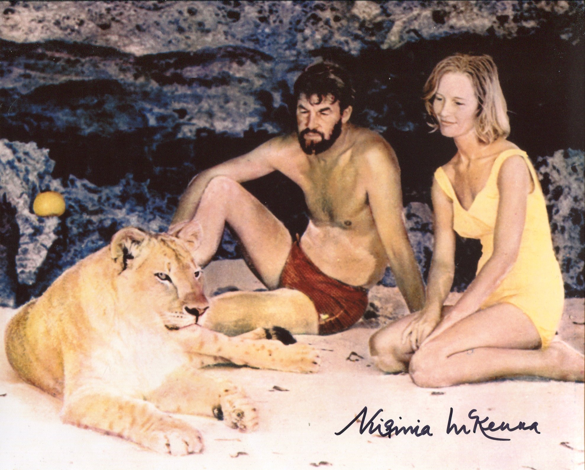 Virginia McKenna. 8x10 photo from the film 'Born Free' signed by actress Virginia McKenna. Good