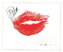 Dita Von Teese 16x20 limited edition of 100 print, hand silk screened on French fibre paper with