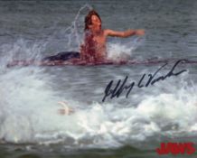 Jaws actor Jeffrey Voorhees signed 8x10 photo. Good condition Est.