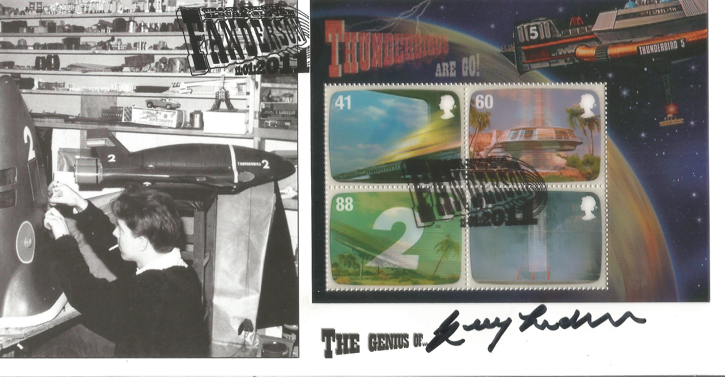 Gerry Anderson signed Thunderbirds FDC. Good condition Est.