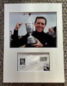 Gary Player 15x12 approx mounted signature piece. Good condition Est.