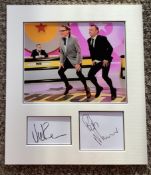 Viv Reeves and Bob Mortimer 12x12 approx mounted signature piece includes two signed album pages and