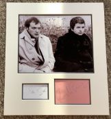 James Bolam and Rodney Bewes 13x12 approx Likely Lads mounted signature piece. Good condition Est.