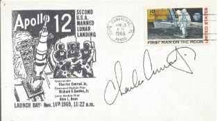 Space Moonwalker Charles Conrad signed 1969 Apollo 12 US FDC. Good condition Est.
