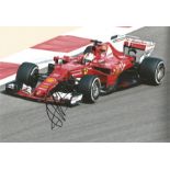 Sebastian Vettel signed 12 x 8 inch colour Ferrari motor racing photo. Good condition Est.