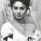 Sophia Loren signed 12x8 b/wphoto. Good condition. Sofia Villani Scicolone Dame Grand Cross OMRI,