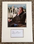 Raymond Burr 16x12 approx mounted signature piece includes signed album page and a superb colour
