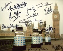 Doctor Who 8x10 photo signed by Twelve stars who appeared in the series, these are, Bernard