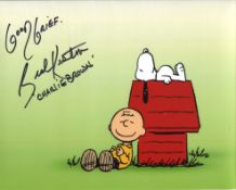 Peanuts & Charlie Brown 8x10 photo signed by Brad Kesten, the voice of Charlie Brown. Good condition