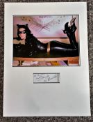 Lee Meriwether 16x12 approx Catwoman mounted signature piece includes signed album page and a