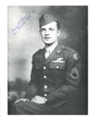 Hiroshima Enola Gay tail gunner George Caron signed 8x10 photo. Good condition Est.