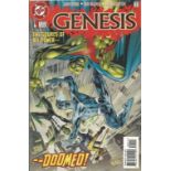 D.C. Comics x 4 Genesis Numbers 1, 2, 3, 4, 1997 Titles Include The Source of all Power, The Edge of