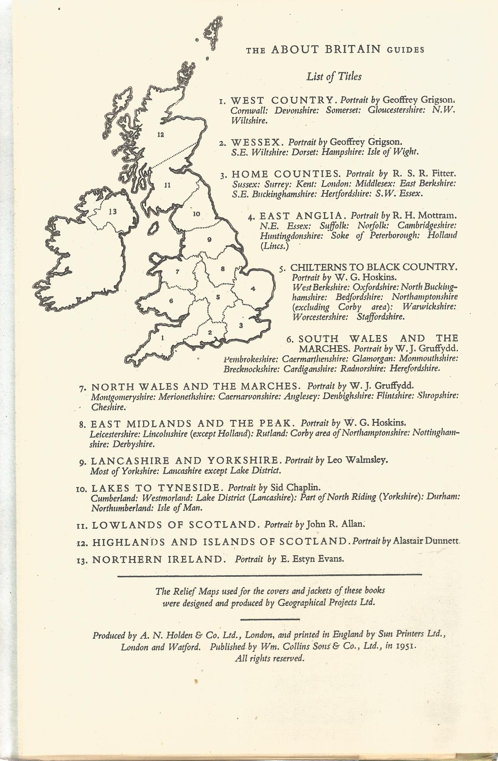 About Britain No 10 The Lakes to Tyneside edited by G Grigson 1951 First Edition published for The - Image 3 of 3