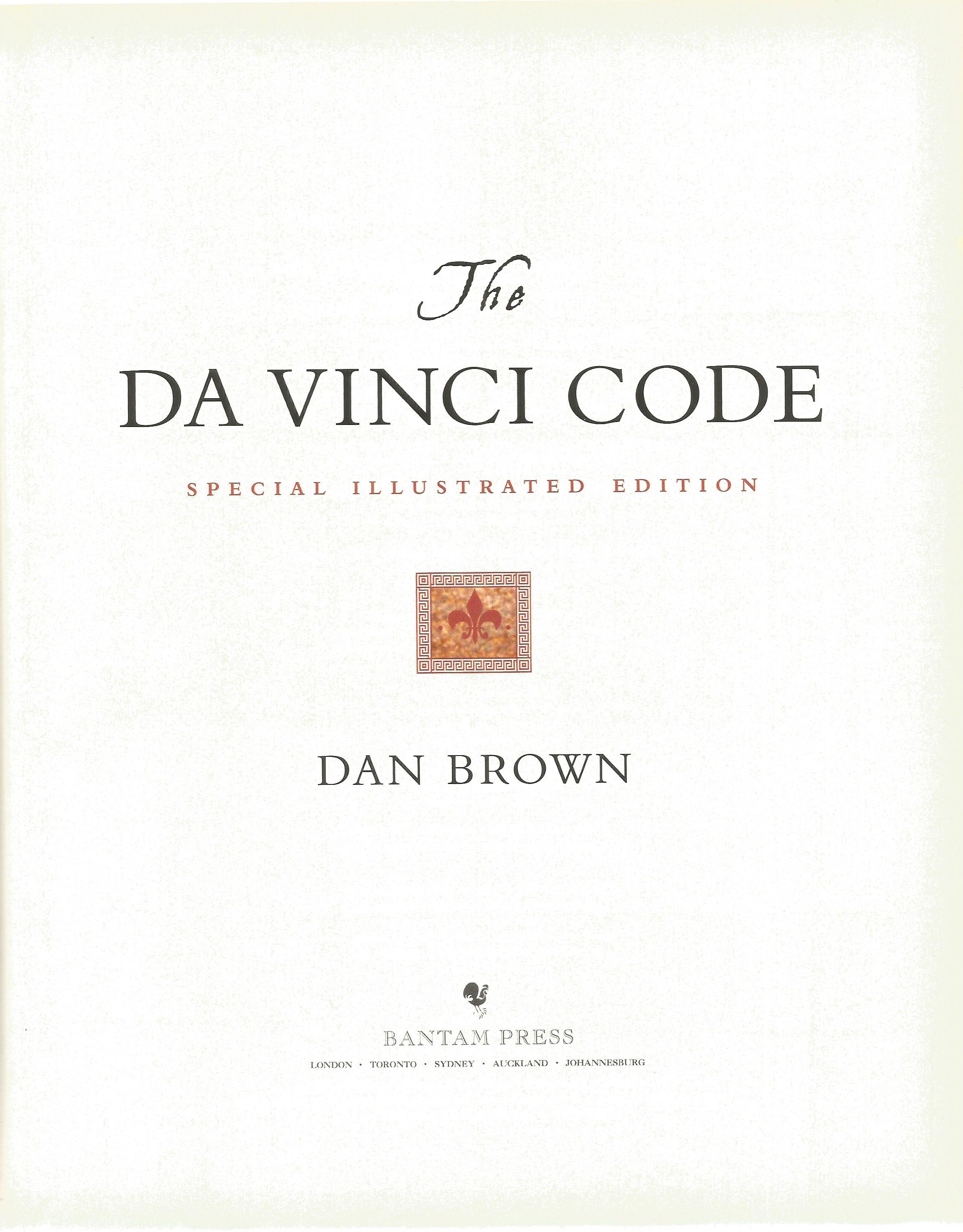 The Da Vinci Code by Dan Brown Hardback Book 2004 Special Illustrated Edition published by Bantam - Image 2 of 3