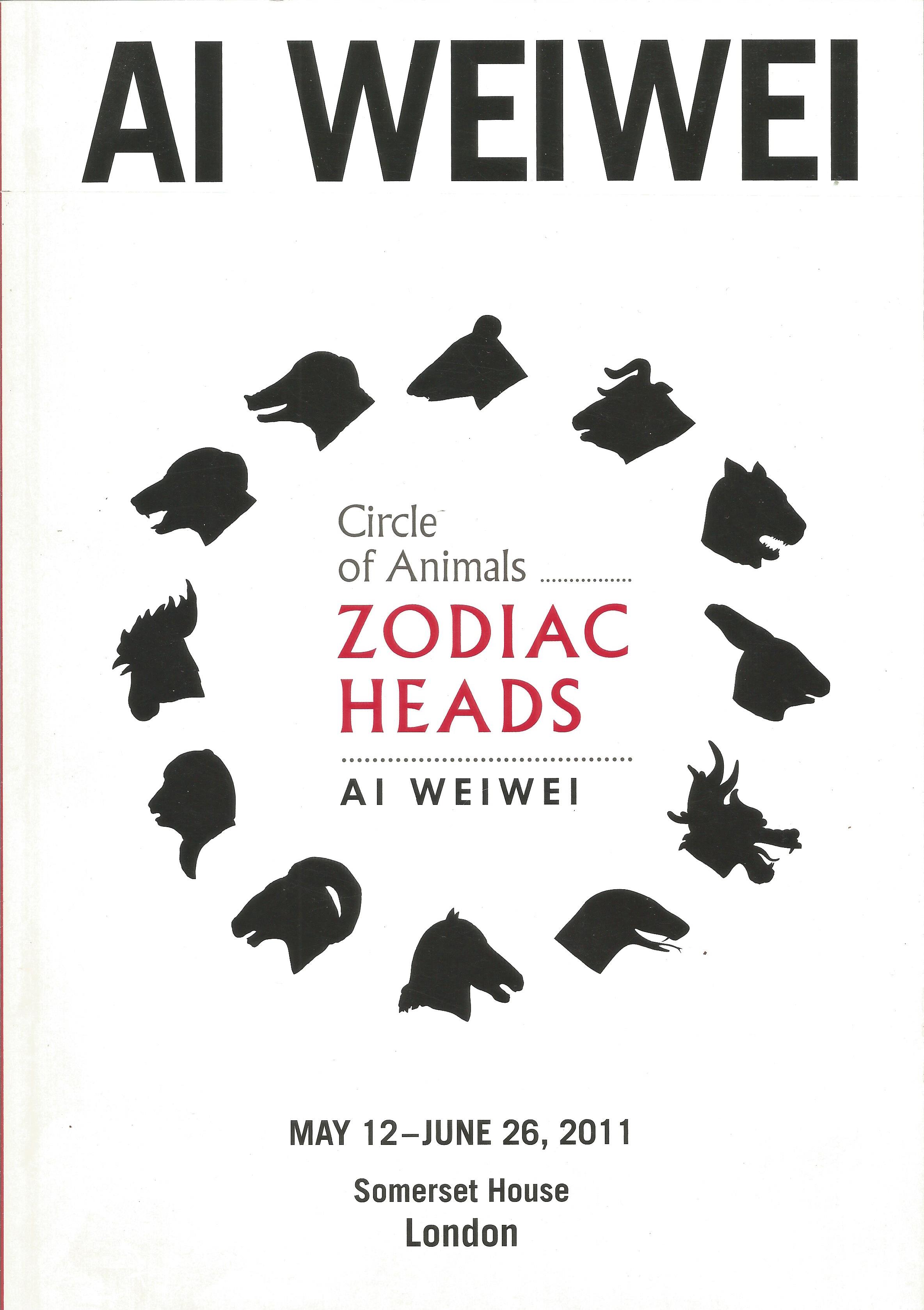 Circle of Animals Zodiac Heads by Ai Weiwei Softback Book 2011 published by A W Asia good