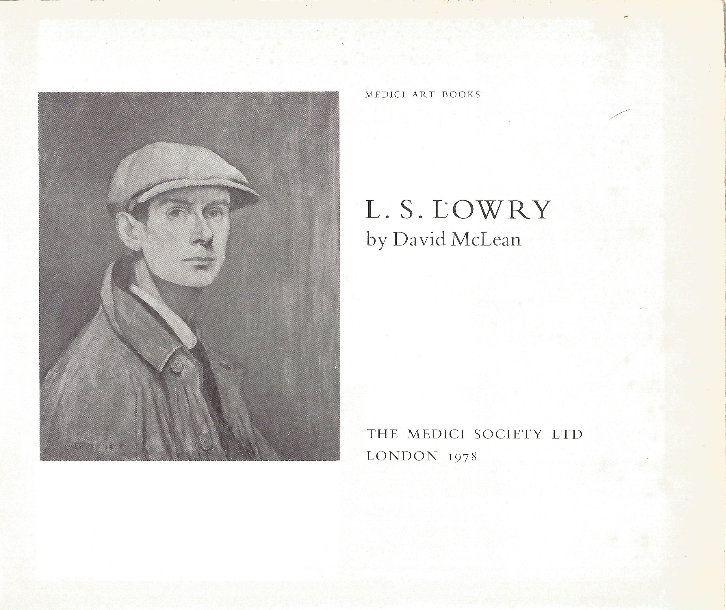 L S Lowry by David McLean Softback Book 1978 published by The Medici Society Ltd some ageing good - Image 3 of 3