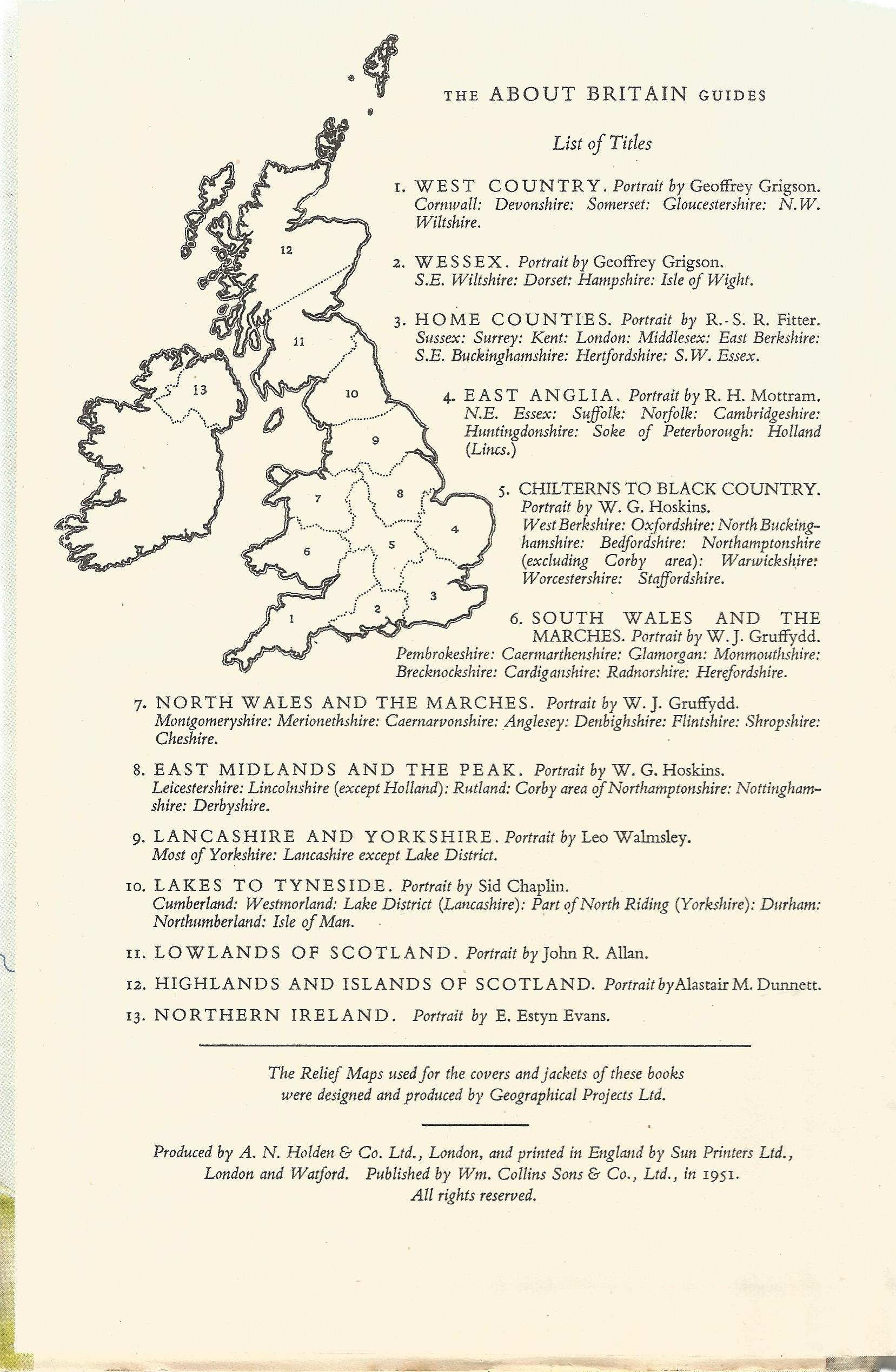 About Britain No 8 East Midlands and the Peak edited by G Grigson 1951 First Edition published for - Image 3 of 3