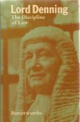 Signed Book The Discipline of Law by Lord Denning First Edition Hardback Book published by