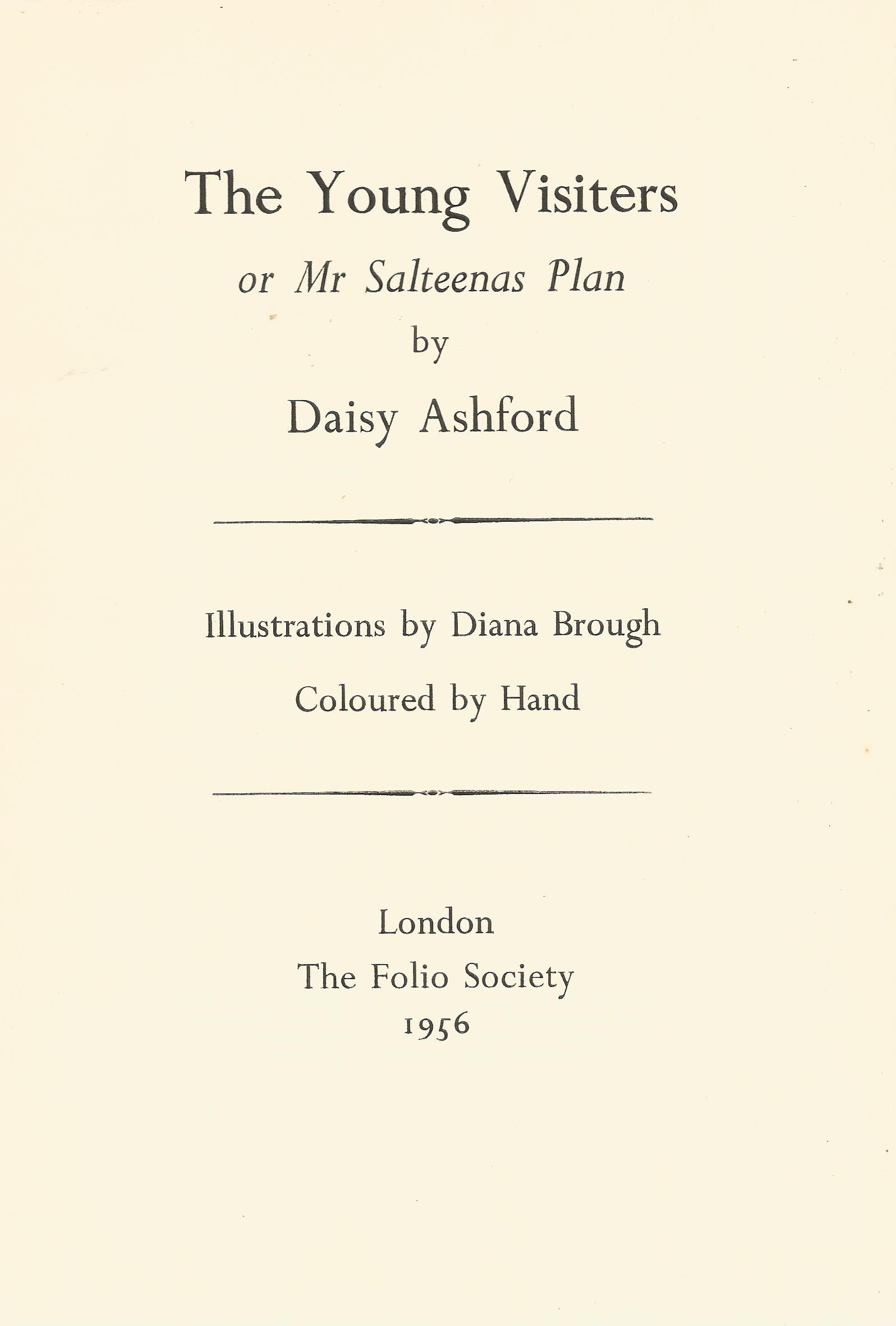 The Young Visitors of Mr Salteenas Plan by Daisy Ashford 1956 Hardback Book with Slipcase - Image 2 of 2