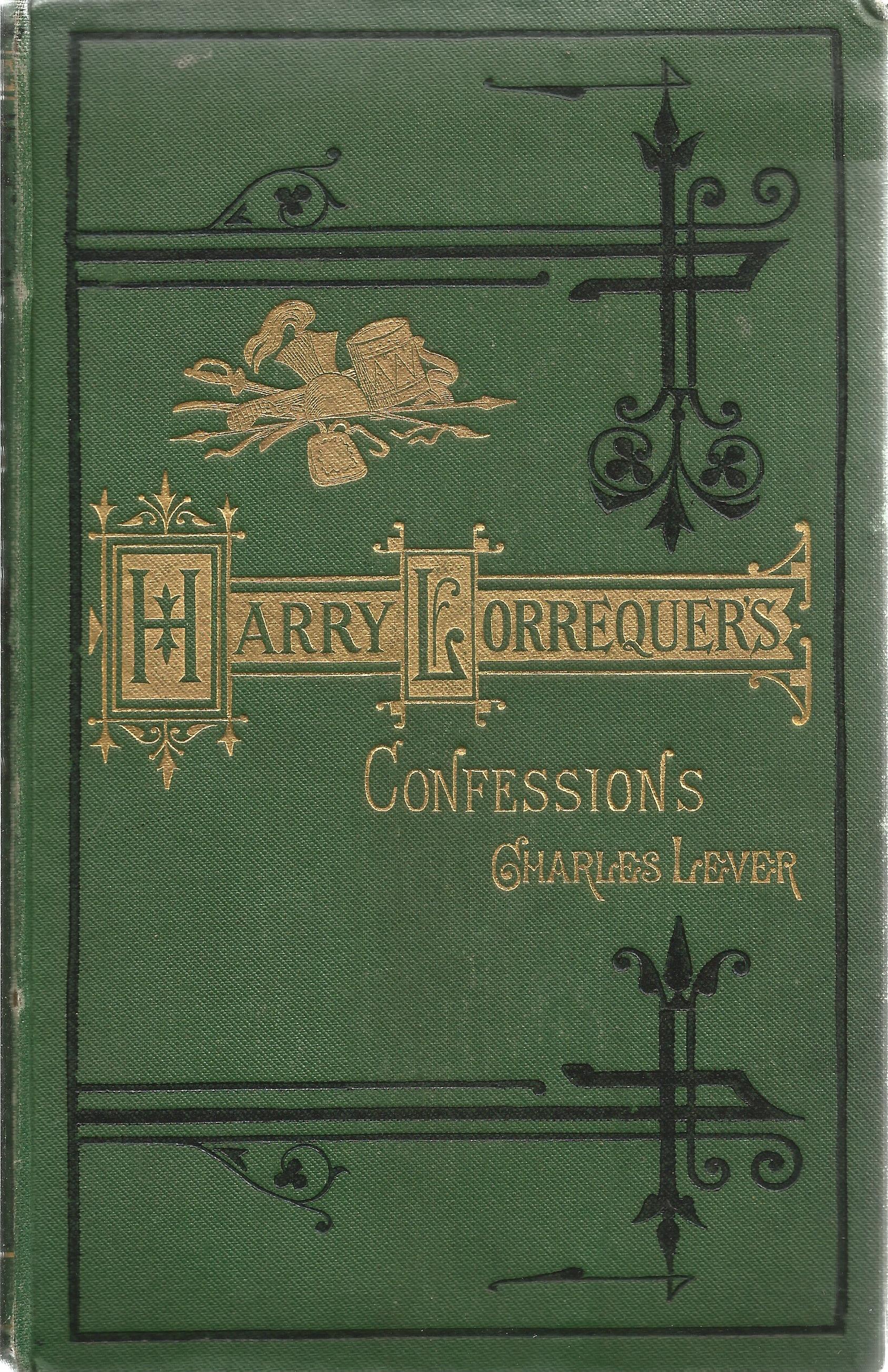 The Confessions of Harry Lorrequer by Charles Lever Hardback Book 1872 New Edition published by