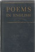 Poems in English 1530 1940 by David Daiches Hardback Book 1950 First Edition published by The Ronald