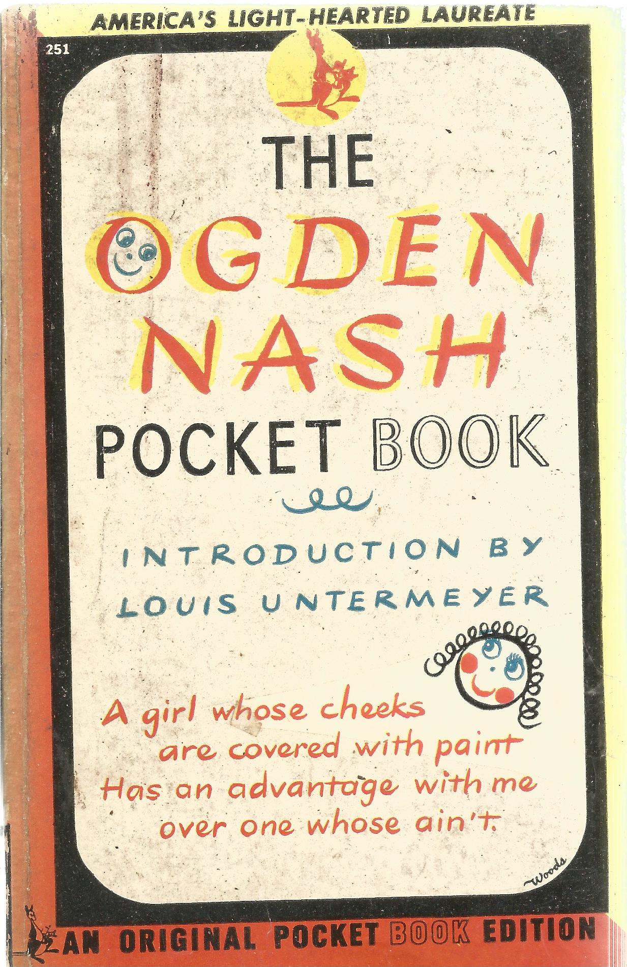 The Ogden Nash Pocket Book introduction by Louis Untermeyer 1946 Softback Book published by Pocket