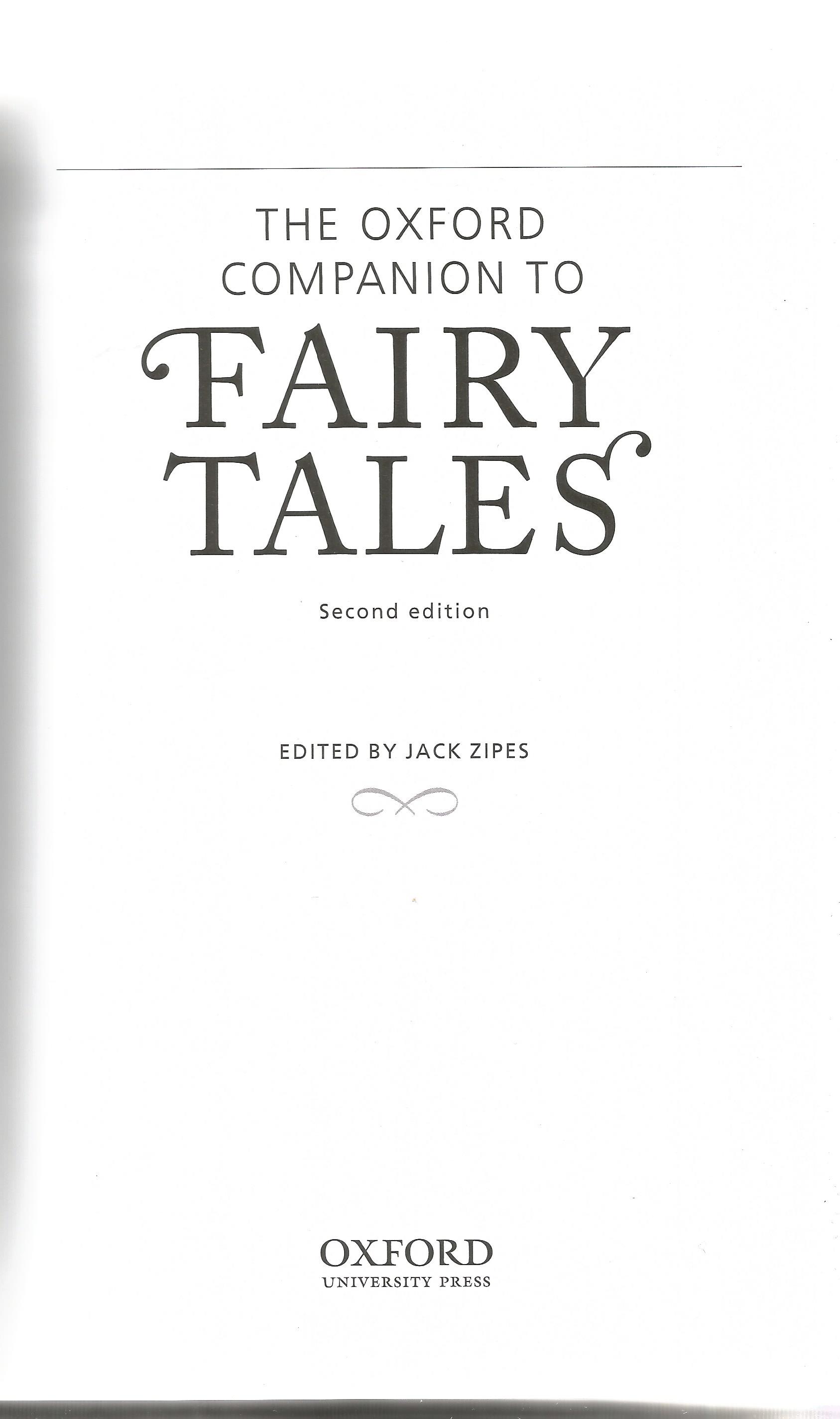 Fairy Tales edited by Jack Zipes Hardback Book Second Edition 2015 published by Oxford University - Image 2 of 3