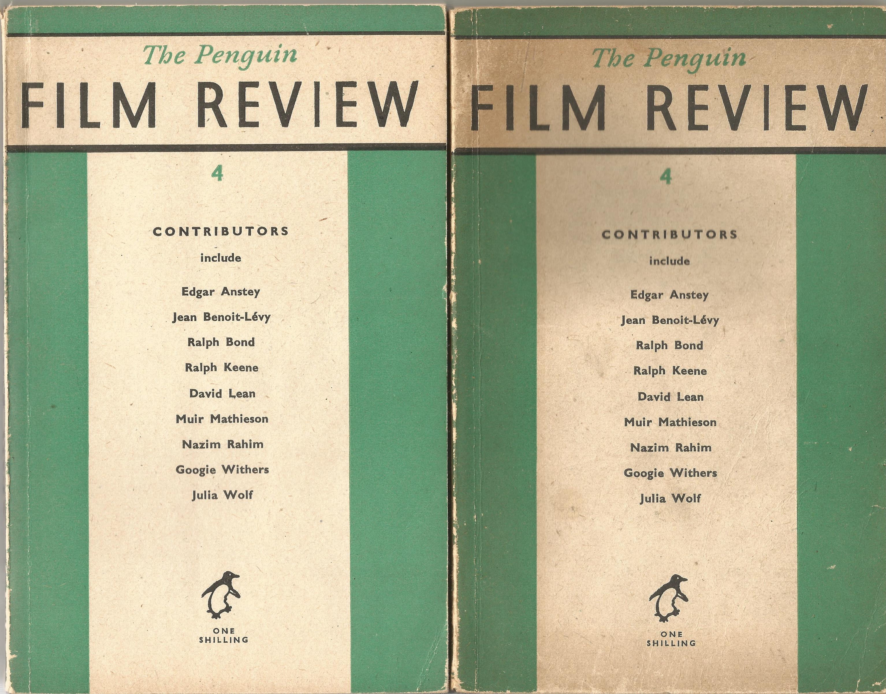 The Penguin Film Review 1947 no's 2, 3, 4, 4, edited by Roger Manvell 4 x Softback Books published - Image 2 of 3