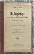 Die Graphologie Eine Werdende Wissenschaft by Hans H Busse 1895 Hardback Book published by Karl