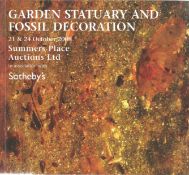 Garden Statuary and Fossil Decoration Sotheby's Catalogue Softback Book 2008 published by Sotheby'