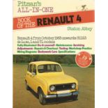 Pitman's All In One Book of the Renault 4 from 1965 Onwards Softback Book 1976 First Edition