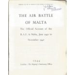 The Air Battle Of Malta Ministry Of Information Paperback Magazine 1944 A readable copy with loose