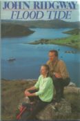 Signed Book Flood Tide by John Ridgway Hardback Book First Edition 1988 published by Hodder &