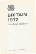 Britain 1972 An Official Handbook First Edition Hardback Book By Her Majesty's Stationary Office