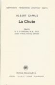 La Chute Paperback Book By Albert Camus Methuen's twentieth Century Texts 1975 Good condition with