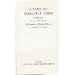 A Book Of Narrative Verse Hardback Book Compiled By V. H. Collins 1969 Book in good condition.