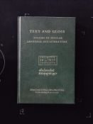 Text And Gloss Studies In Insular Language And Literature hardback book edited by Helen Conrad O'