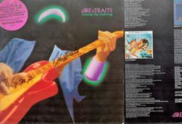 Dire Straits Money For Nothing Lp Record Signed To The Cover By Mark Knopfler And John Illsley. Good