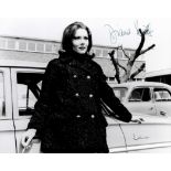 Diana Rigg signed 10x8 inch black and white vintage photo. Good condition. All autographs come