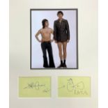 Peter Cook, 1937-2005, And Dudley Moore, 1935-2002, Comedy Act 16x19 Mounted Album Pages Signed By