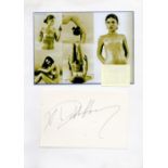 Debbie Harry 12x8 signature piece includes signed album page and a sepia montage glamour photo.