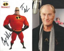 Craig T Nelson signed 10x8 Incredibles 2 promo colour photo dedicated. Good condition. All