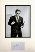 James Cagney, 1899-1986, Actor 12x18 Mounted Card Signed By James Cagney With A Photo. Good